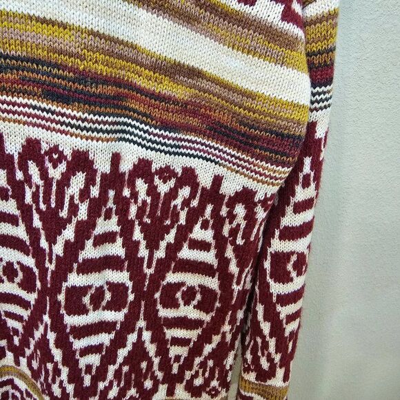 NWT Lucky Brand Aztec Boyfriend Open Cardigan Sweater Southwestern Size Medium - Picture 6 of 7